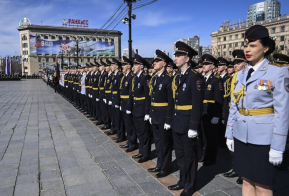 Михаил Дегтярев принял участие в генеральной репетиции Парада в честь 77-летия Великой Победы