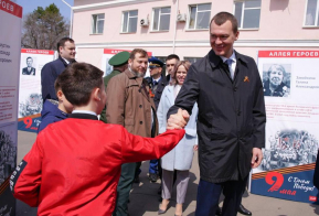 Губернатор Хабаровского края Михаил Дегтярев дал старт движению ретро-поезда 