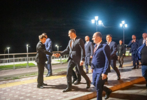 Президент России Владимир Путин открыл набережную в Комсомольске-на-Амуре