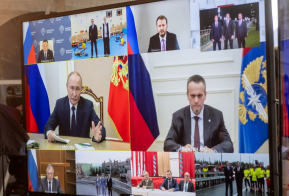 Президент России Владимир Путин открыл набережную в Комсомольске-на-Амуре
