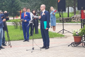В Хабаровском доме-интернате для пожилых людей появился сквер Победы