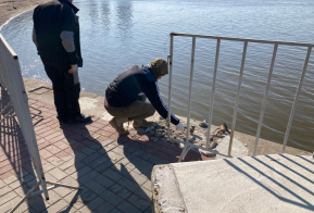 Участок краевой набережной, пострадавший из-за ледохода, восстановлен
